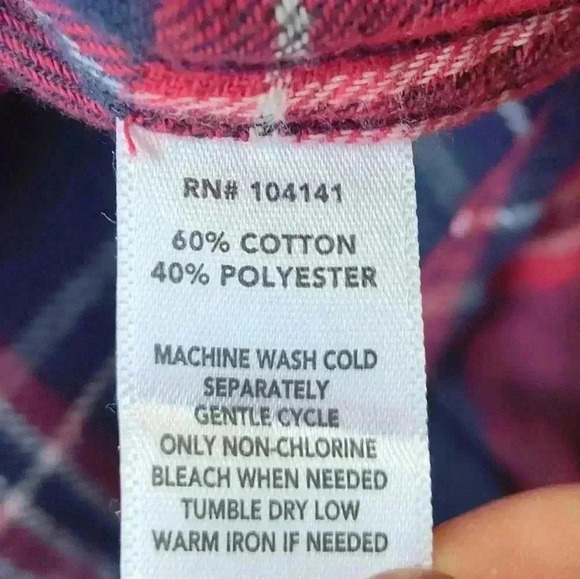 NWT Field & Stream Women's Classic Lightweight Flannel Shirt | Red Plaid | Large - Picture 6 of 6
